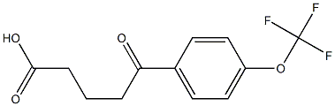 5-oxo-5-[4-(trifluoromethoxy)phenyl]pentanoic acid 구조식 이미지