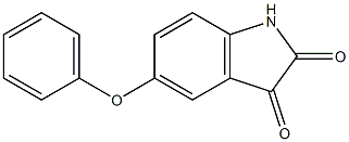 5-phenoxy-1H-indole-2,3-dione Structure