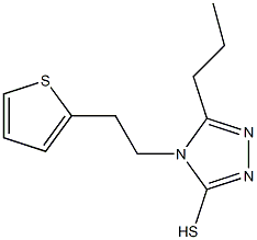 5-propyl-4-[2-(thiophen-2-yl)ethyl]-4H-1,2,4-triazole-3-thiol 구조식 이미지