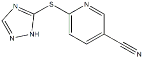 6-(1H-1,2,4-triazol-5-ylsulfanyl)pyridine-3-carbonitrile Structure