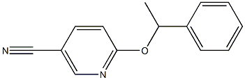 6-(1-phenylethoxy)nicotinonitrile Structure