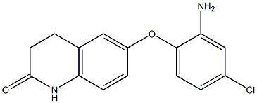 6-(2-amino-4-chlorophenoxy)-1,2,3,4-tetrahydroquinolin-2-one Structure