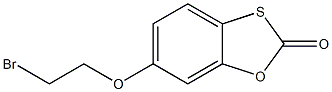 6-(2-bromoethoxy)-2H-1,3-benzoxathiol-2-one 구조식 이미지