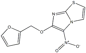 6-(2-furylmethoxy)-5-nitroimidazo[2,1-b][1,3]thiazole 구조식 이미지