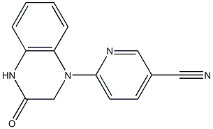 6-(3-oxo-1,2,3,4-tetrahydroquinoxalin-1-yl)pyridine-3-carbonitrile 구조식 이미지