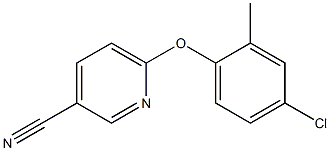 6-(4-chloro-2-methylphenoxy)pyridine-3-carbonitrile 구조식 이미지