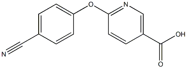 6-(4-cyanophenoxy)nicotinic acid Structure