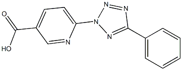 6-(5-phenyl-2H-1,2,3,4-tetrazol-2-yl)pyridine-3-carboxylic acid Structure