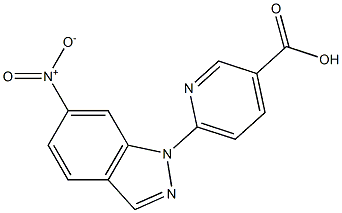 6-(6-nitro-1H-indazol-1-yl)pyridine-3-carboxylic acid 구조식 이미지