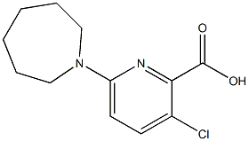 6-(azepan-1-yl)-3-chloropyridine-2-carboxylic acid Structure