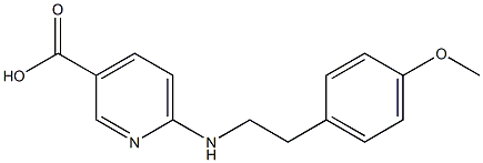 6-{[2-(4-methoxyphenyl)ethyl]amino}pyridine-3-carboxylic acid Structure