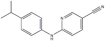 6-{[4-(propan-2-yl)phenyl]amino}pyridine-3-carbonitrile 구조식 이미지