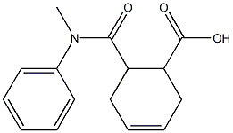 6-{[methyl(phenyl)amino]carbonyl}cyclohex-3-ene-1-carboxylic acid Structure