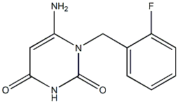 6-amino-1-[(2-fluorophenyl)methyl]-1,2,3,4-tetrahydropyrimidine-2,4-dione 구조식 이미지