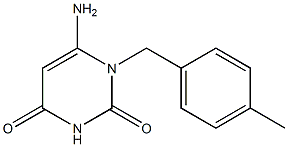 6-amino-1-[(4-methylphenyl)methyl]-1,2,3,4-tetrahydropyrimidine-2,4-dione Structure