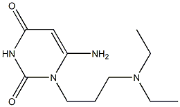 6-amino-1-[3-(diethylamino)propyl]-1,2,3,4-tetrahydropyrimidine-2,4-dione Structure