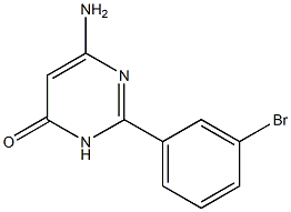 6-amino-2-(3-bromophenyl)-3,4-dihydropyrimidin-4-one 구조식 이미지