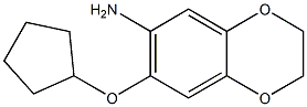 7-(cyclopentyloxy)-2,3-dihydro-1,4-benzodioxin-6-amine Structure