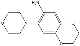 7-(morpholin-4-yl)-2,3-dihydro-1,4-benzodioxin-6-amine 구조식 이미지