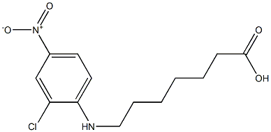 7-[(2-chloro-4-nitrophenyl)amino]heptanoic acid 구조식 이미지