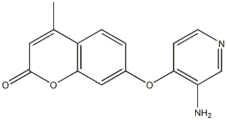 7-[(3-aminopyridin-4-yl)oxy]-4-methyl-2H-chromen-2-one 구조식 이미지