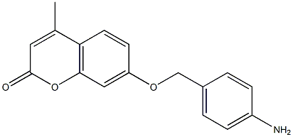 7-[(4-aminobenzyl)oxy]-4-methyl-2H-chromen-2-one 구조식 이미지