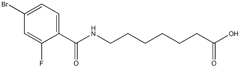 7-[(4-bromo-2-fluorobenzoyl)amino]heptanoic acid Structure