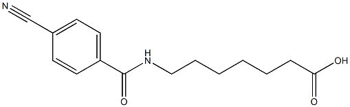 7-[(4-cyanobenzoyl)amino]heptanoic acid Structure