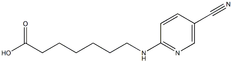 7-[(5-cyanopyridin-2-yl)amino]heptanoic acid Structure