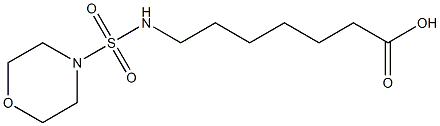 7-[(morpholine-4-sulfonyl)amino]heptanoic acid Structure