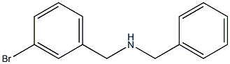 benzyl[(3-bromophenyl)methyl]amine Structure