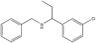 benzyl[1-(3-chlorophenyl)propyl]amine Structure