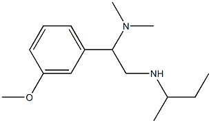 butan-2-yl[2-(dimethylamino)-2-(3-methoxyphenyl)ethyl]amine Structure