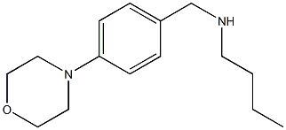 butyl({[4-(morpholin-4-yl)phenyl]methyl})amine Structure