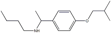 butyl({1-[4-(2-methylpropoxy)phenyl]ethyl})amine Structure