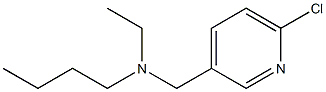 butyl[(6-chloropyridin-3-yl)methyl]ethylamine Structure