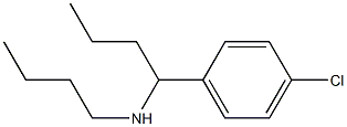 butyl[1-(4-chlorophenyl)butyl]amine Structure