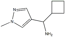 cyclobutyl(1-methyl-1H-pyrazol-4-yl)methanamine 구조식 이미지