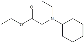 ethyl 2-[cyclohexyl(ethyl)amino]acetate Structure