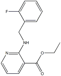 ethyl 2-{[(2-fluorophenyl)methyl]amino}pyridine-3-carboxylate Structure