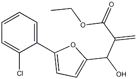 ethyl 2-{[5-(2-chlorophenyl)furan-2-yl](hydroxy)methyl}prop-2-enoate Structure