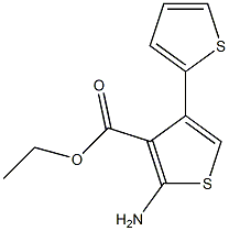 ethyl 2-amino-4-(thiophen-2-yl)thiophene-3-carboxylate Structure