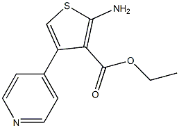 ethyl 2-amino-4-pyridin-4-ylthiophene-3-carboxylate 구조식 이미지