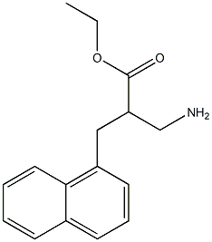 ethyl 3-amino-2-(naphthalen-1-ylmethyl)propanoate 구조식 이미지