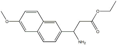 ethyl 3-amino-3-(6-methoxynaphthalen-2-yl)propanoate Structure