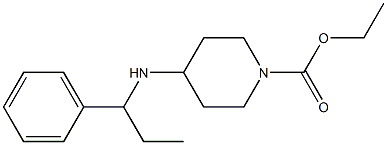 ethyl 4-[(1-phenylpropyl)amino]piperidine-1-carboxylate 구조식 이미지