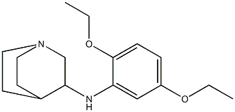 N-(2,5-diethoxyphenyl)-1-azabicyclo[2.2.2]octan-3-amine 구조식 이미지