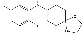 N-(2,5-difluorophenyl)-1,4-dioxaspiro[4.5]decan-8-amine 구조식 이미지