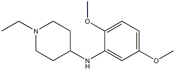 N-(2,5-dimethoxyphenyl)-1-ethylpiperidin-4-amine 구조식 이미지