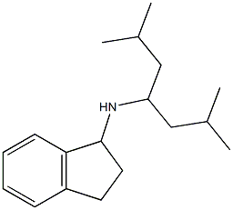 N-(2,6-dimethylheptan-4-yl)-2,3-dihydro-1H-inden-1-amine 구조식 이미지